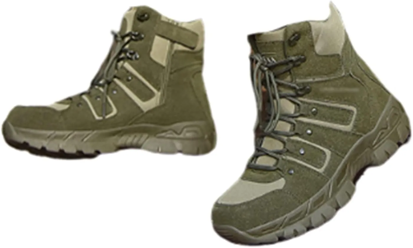 Mens Plus Size High Top Tactical Boots, Men's Side Zipper Breathable Anti-Slip Wear Resistant Tactical Boots, Waterproof Outdoor Army Combat Tactical Patrol Boots, for Security