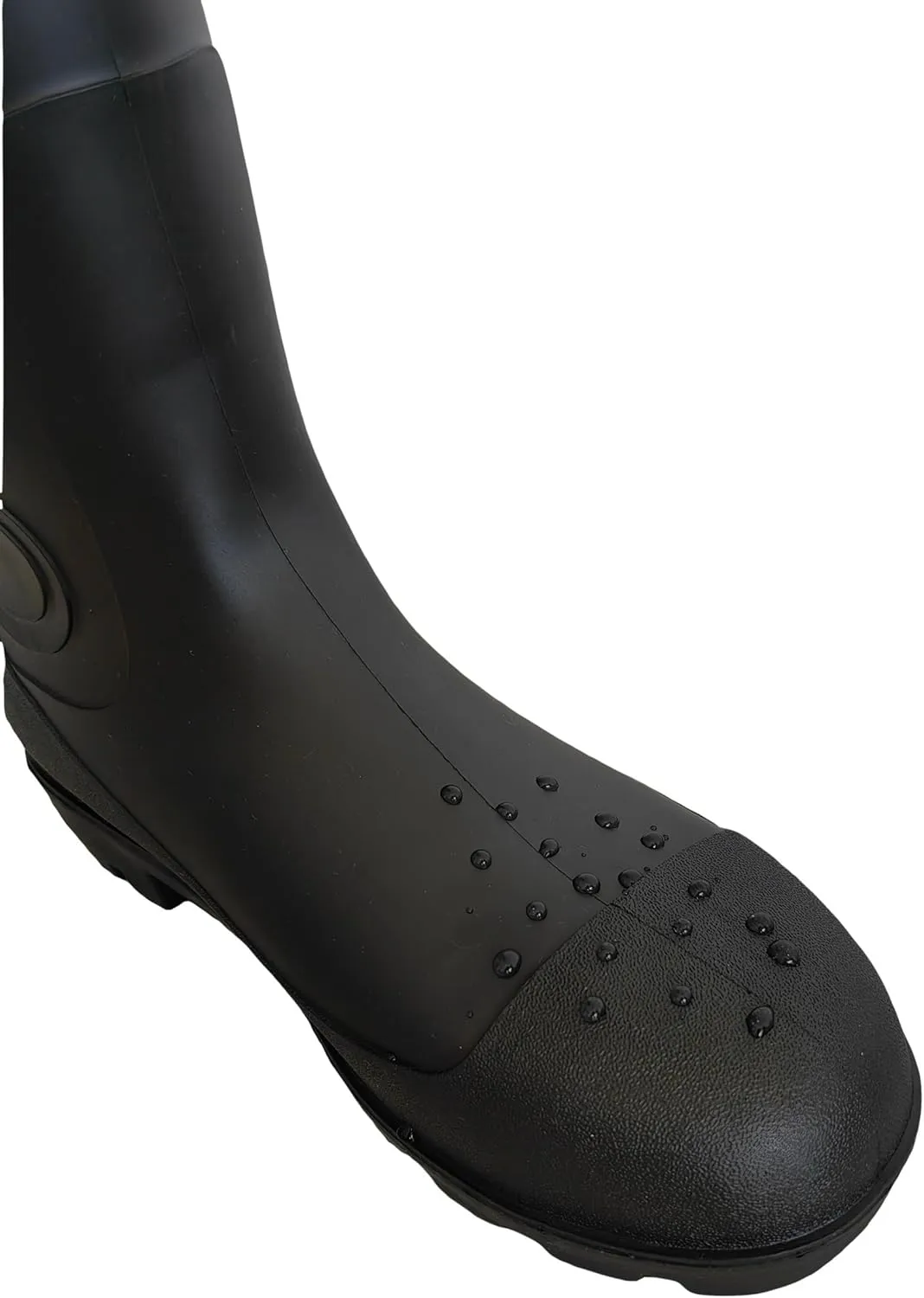 Men's Premium Tall Steel Toe Rain Boots - Waterproof Seamless PVC, Fortified Smash - proof, Durable Non - slip, All - terrain, Perfect for Fishing, Gardening, Work