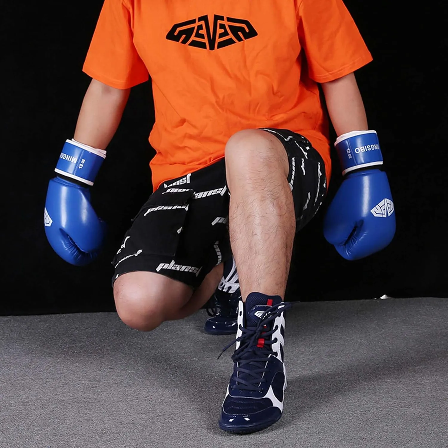 Men's Professional Boxing Shoes Men's and Women's Breathable Non-Slip Wrestling Shoes Teenagers Non-Slip Fitness Sports Training Shoes