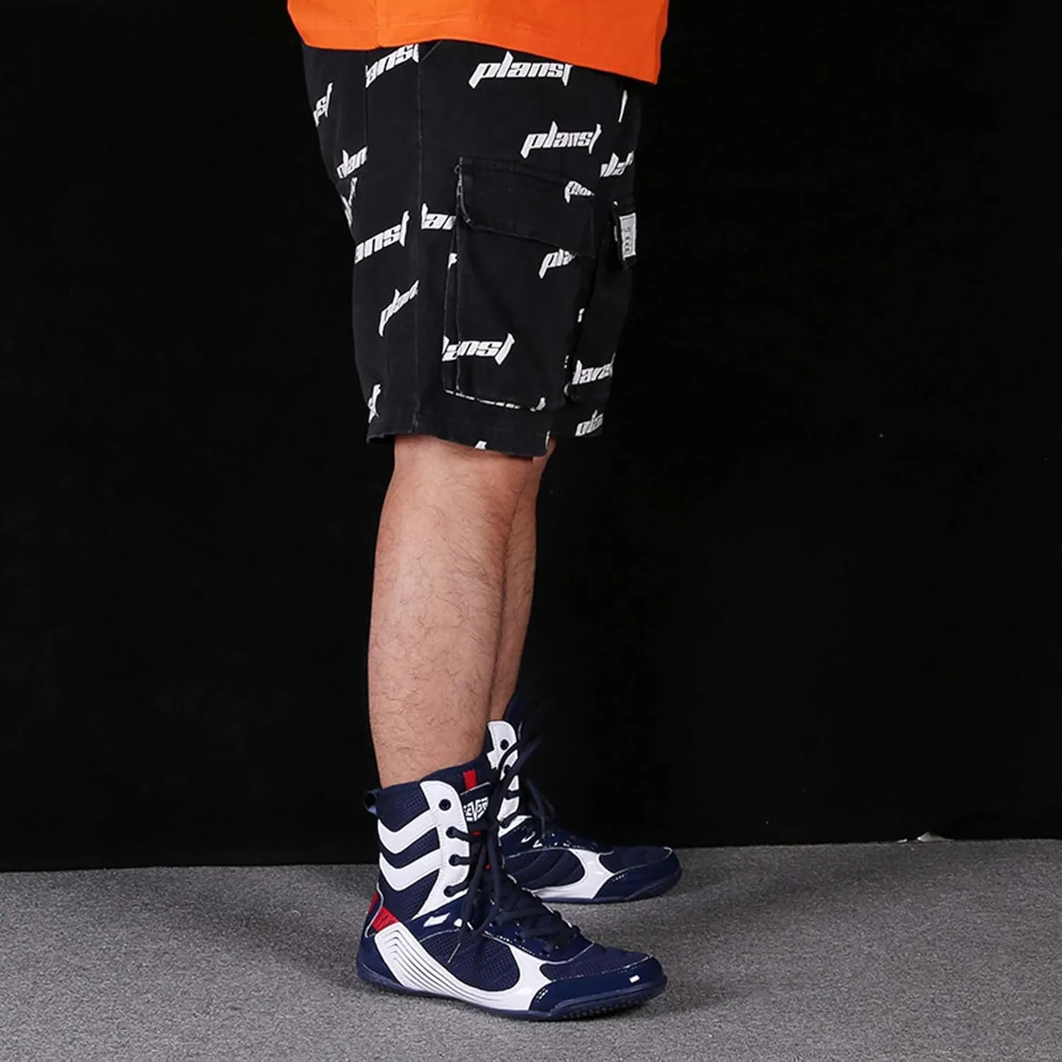 Men's Professional Boxing Shoes Men's and Women's Breathable Non-Slip Wrestling Shoes Teenagers Non-Slip Fitness Sports Training Shoes
