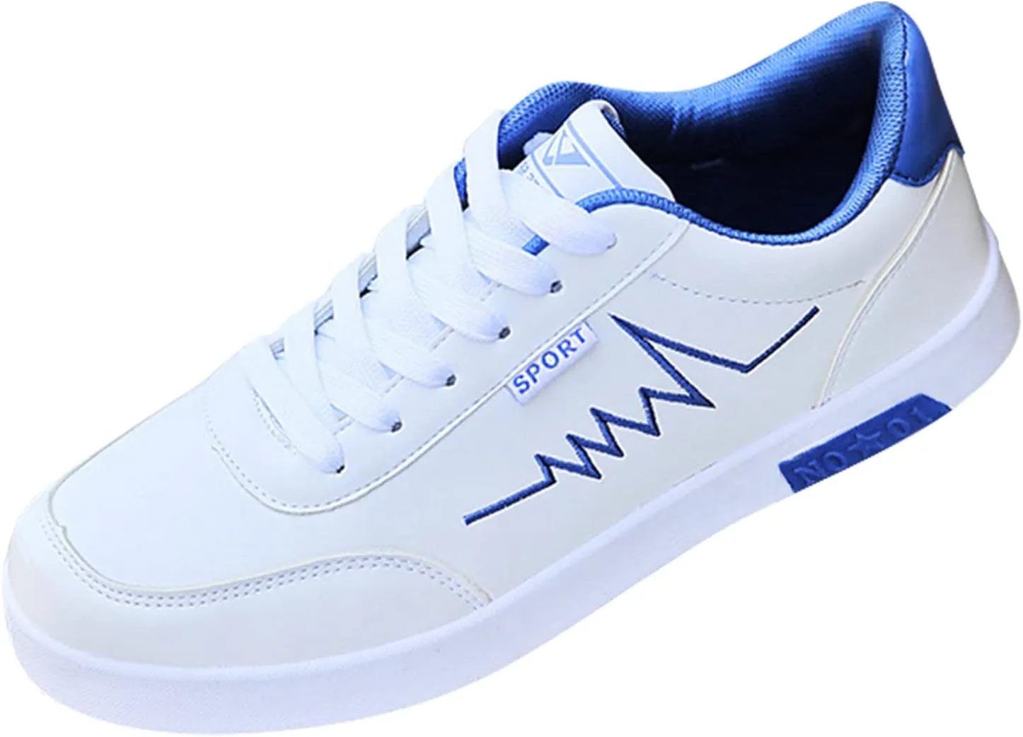 Mens Slip On Running Shoes Ultra Lightweight Breathable Comfortable Walking Shoes Fashion Sneakers Soft Sole Comfort Cross Trainer Cushioned Sports Travel Shoes Blue