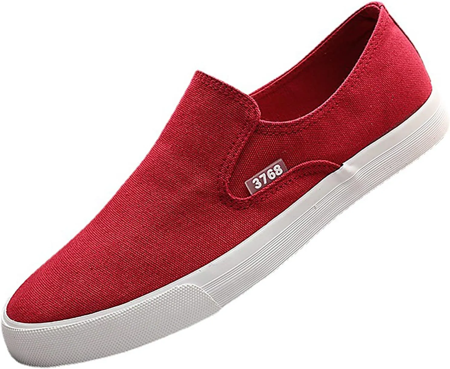 Mens Slip On Sneakers Lightweight Comfortable Non-Slip Walking Shoes Breathable Canvas Sneaker for Work, Running，Walking，Business