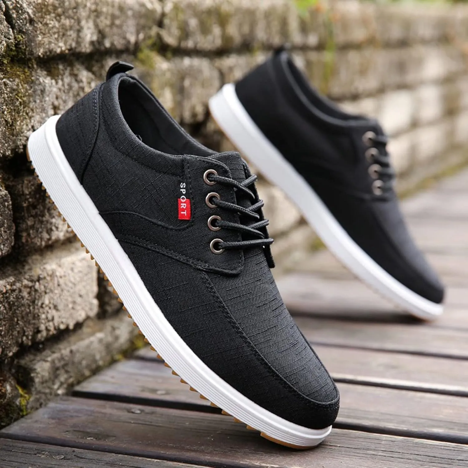 Mens Slip on Sneakers Non Slip Shoes for Men Men's Fashion Sneakers Casual Walking Shoes Dress Shoes Men