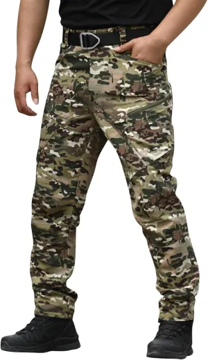 Men's Tactical Pants,City Special Service Pants Water-Resistant Military Cargo Pants Lightweight Multi Pocket Pants
