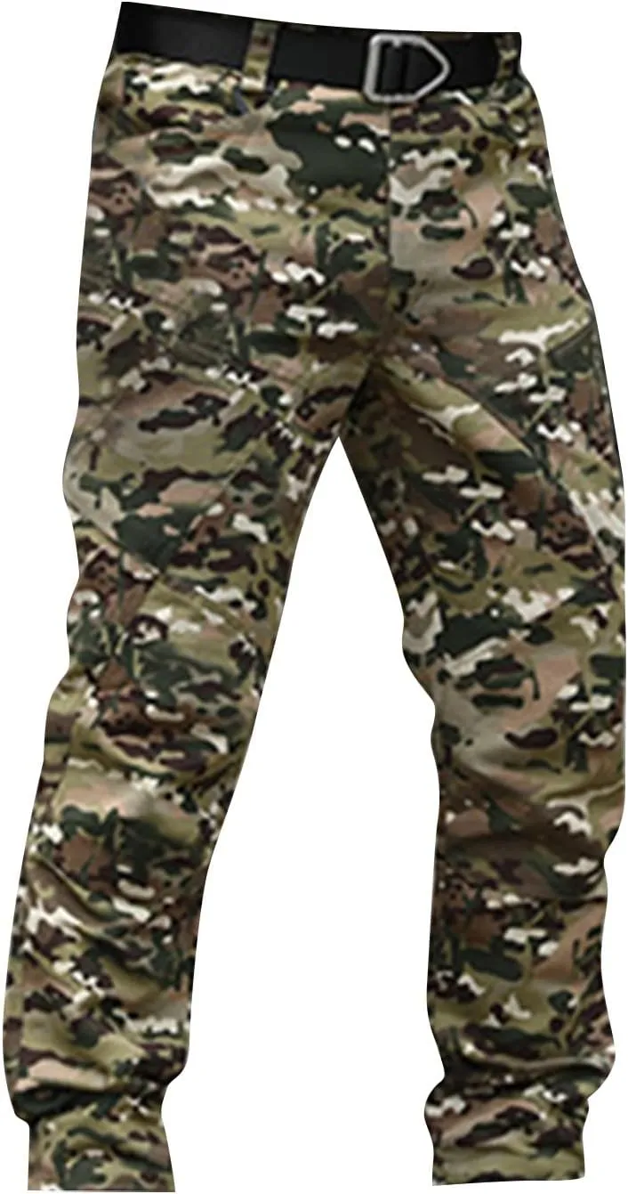 Men's Tactical Pants,City Special Service Pants Water-Resistant Military Cargo Pants Lightweight Multi Pocket Pants