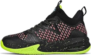 Mens White Mid Top Lace Up Basketball Sneakers Rubber Sole Non Slip Running Shoes Lightweight and Breathable Casual Sneakers Wear Resistant and Durable Fitness Training Shoes Hiking Shoes