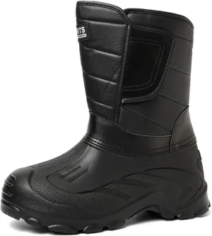 Men's Winter Thick Warm Snow Boots Non Slip Round Head Thick Soled Light Cotton Shoes Water Proof Insulated Boots