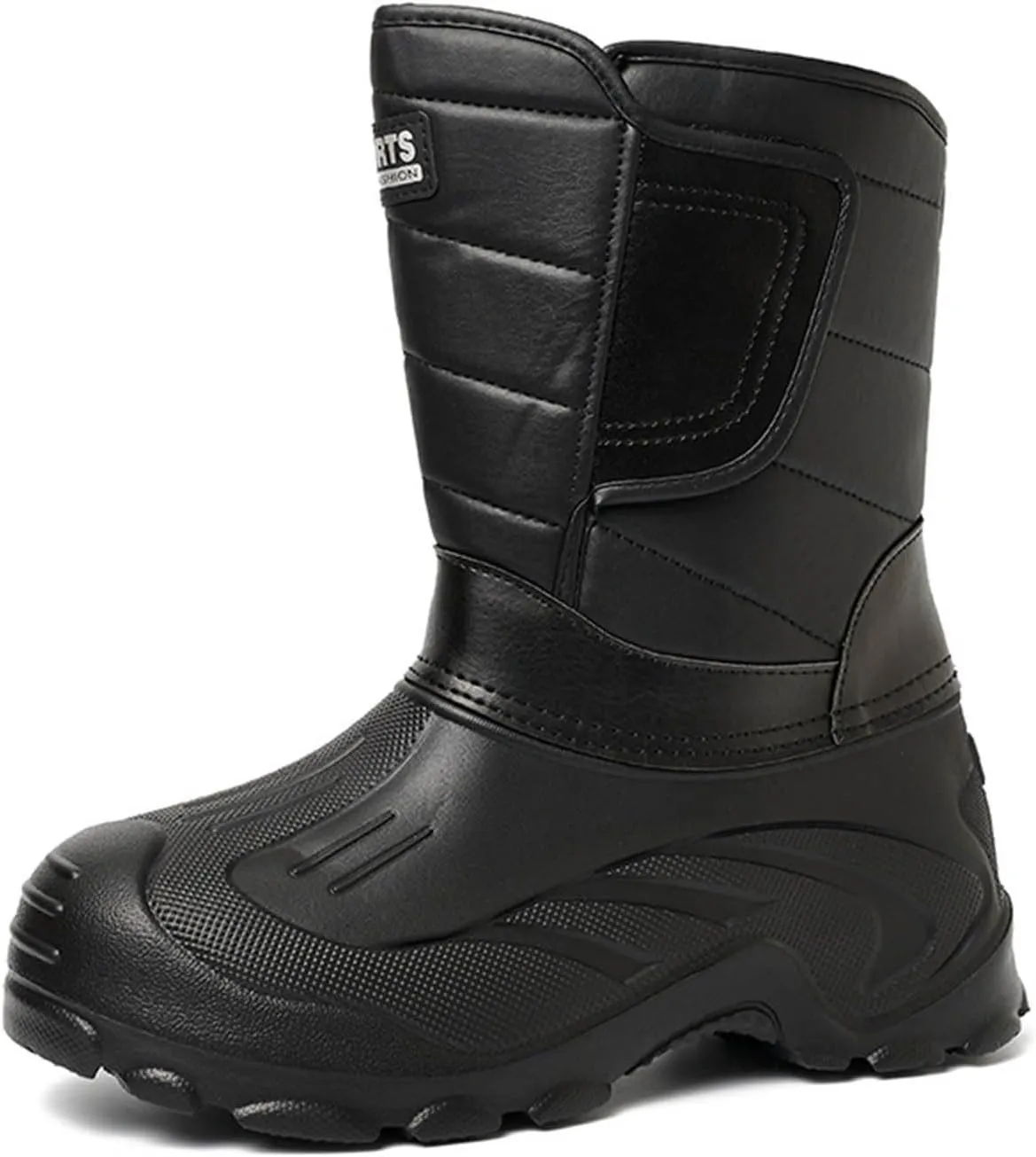 Men's Winter Thick Warm Snow Boots Non Slip Round Head Thick Soled Light Cotton Shoes Water Proof Insulated Boots