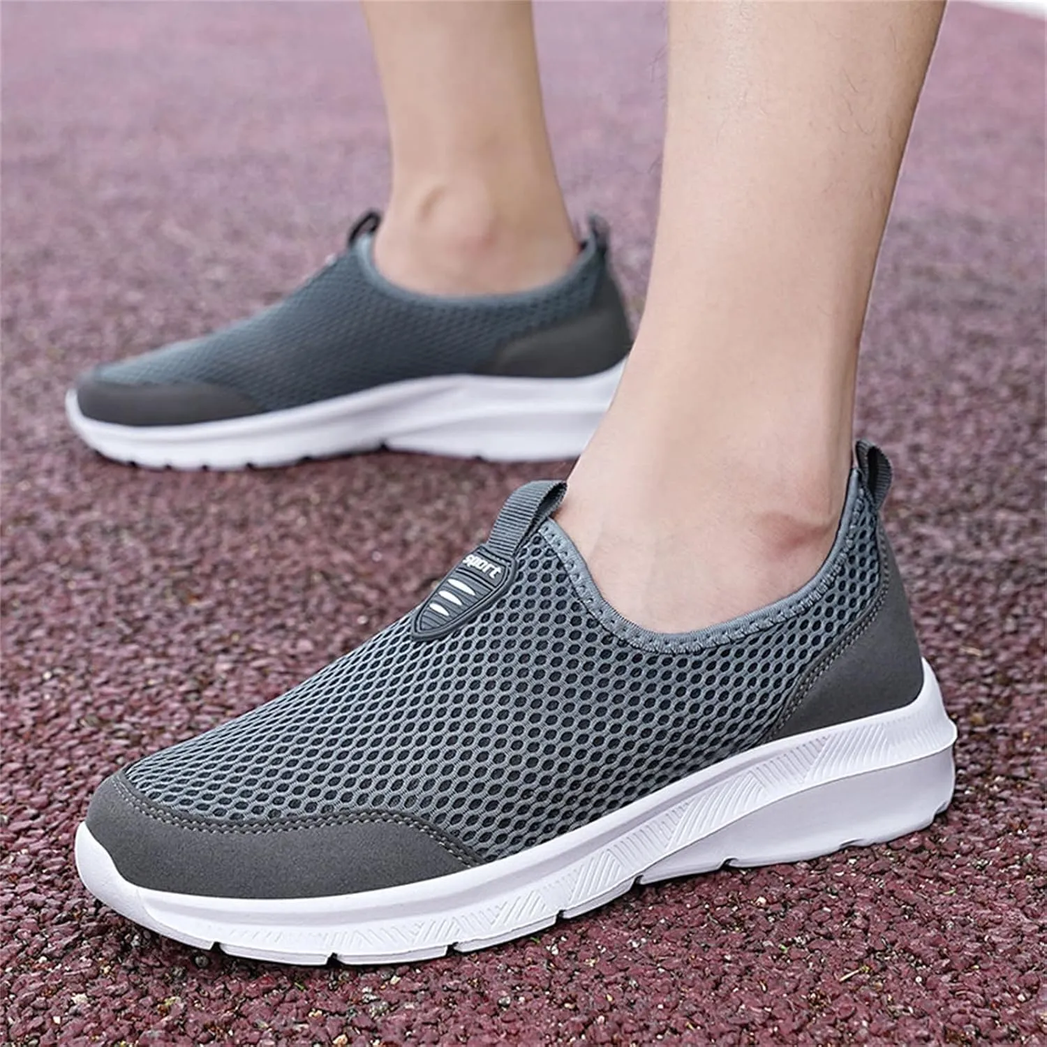 Mesh Slip On Sneaker for Women Comfort Casual Breathable Running Shoes Non Slip Lightweight Sneakers Walking Shoes Women Arch Support