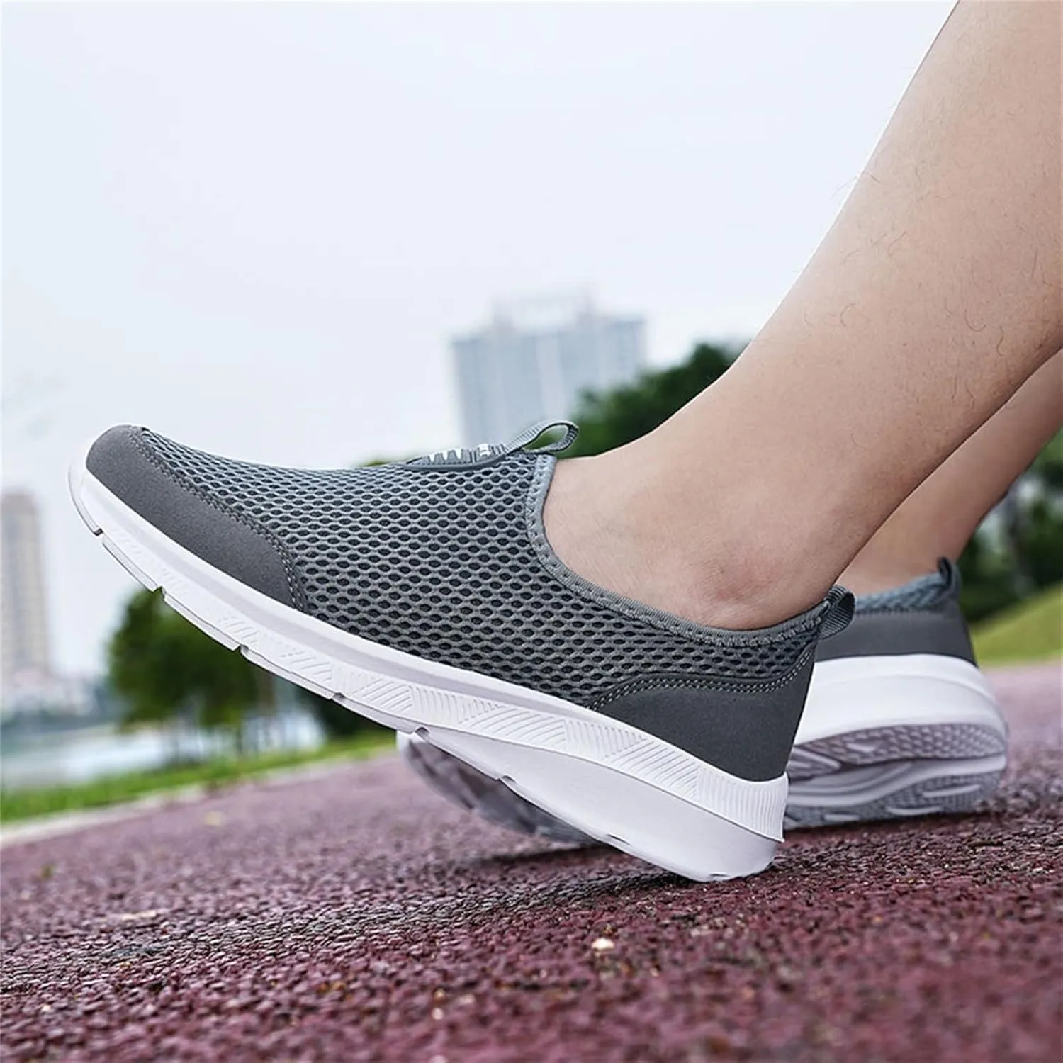 Mesh Slip On Sneaker for Women Comfort Casual Breathable Running Shoes Non Slip Lightweight Sneakers Walking Shoes Women Arch Support