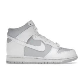 Nike Dunk High Summit White Football Grey (GS) Sleek Shape