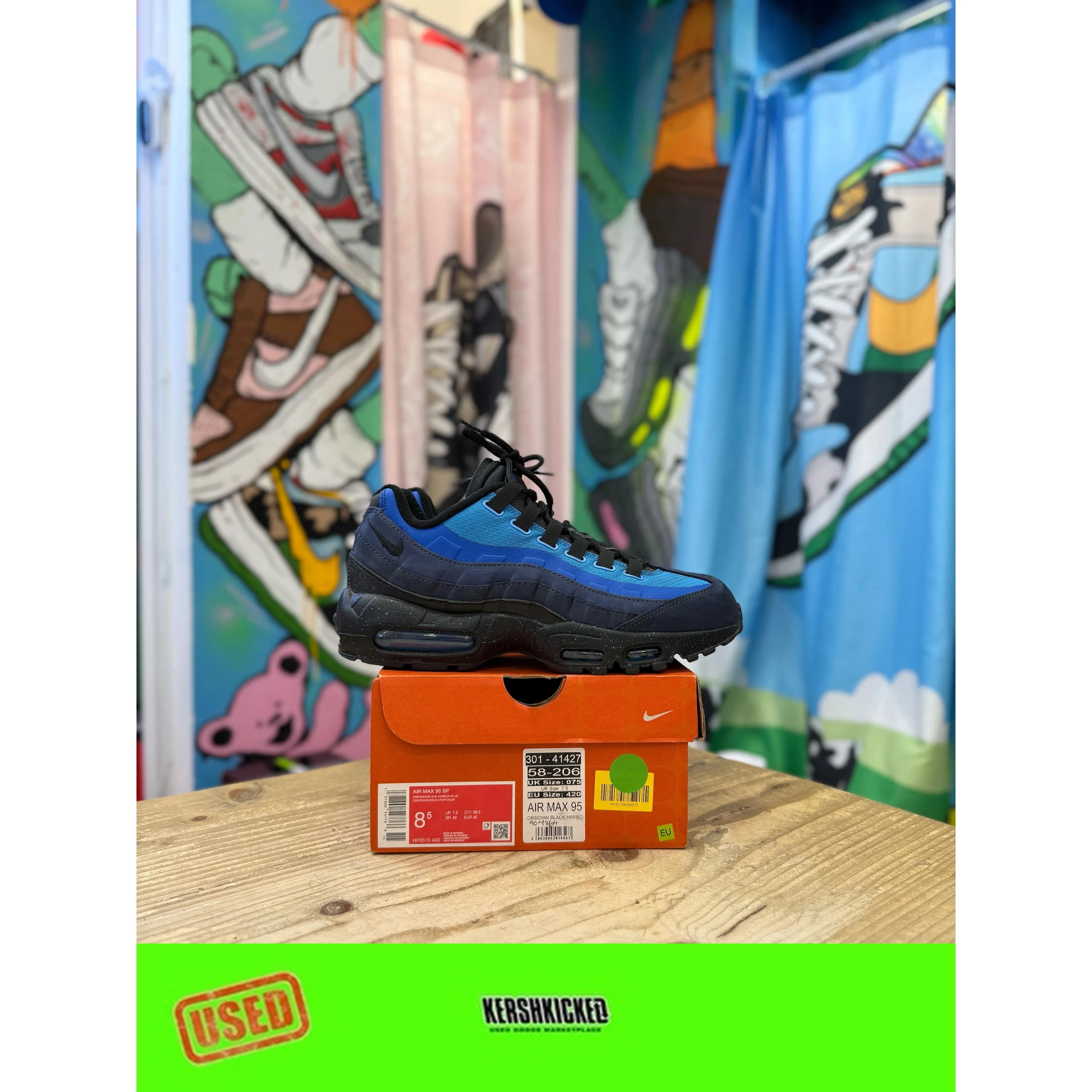 Nike Air Max 95 Stash UK7.5 Stretchable Upper