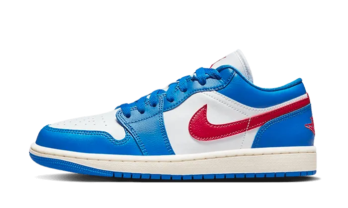 Air Jordan 1 Low Sport Blue Gym Red Thermal Bonded Seams