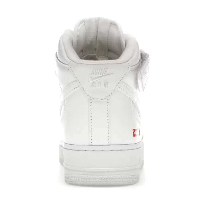 Gym Use Heavy Pace Nike Air Force 1 Mid Supreme White
