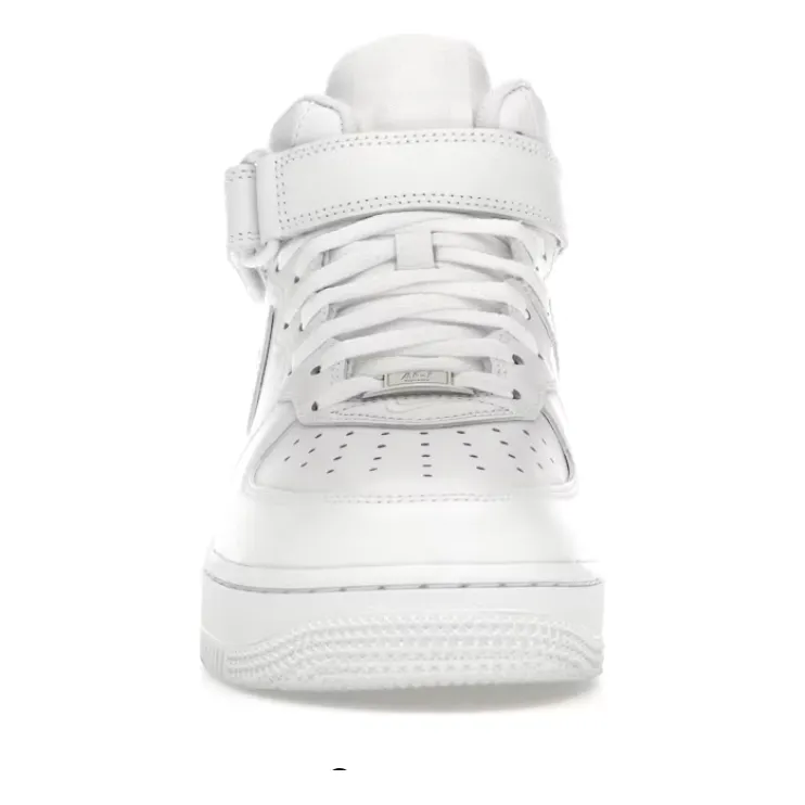 Nike Air Force 1 Mid Supreme White Flexible   strap