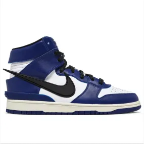 Nike Dunk High AMBUSH Deep Royal Ventilated Perforations Comfortable Feel