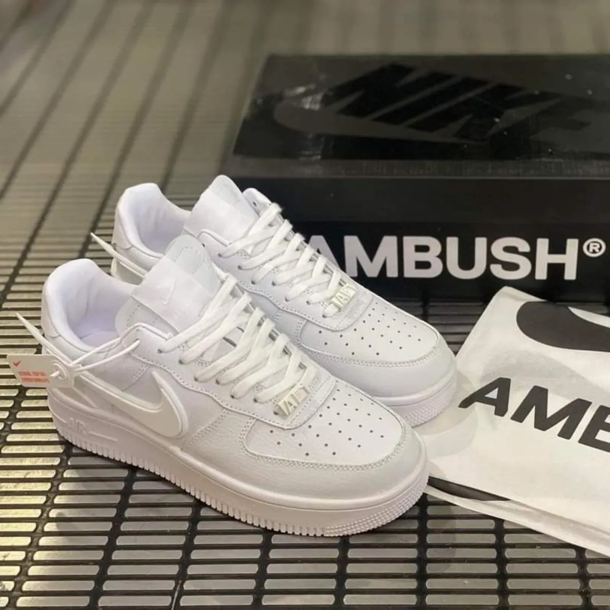 Nike Air Force 1 Low Ambush "TRIPLE WHITE" Day Comfort Bounce Back