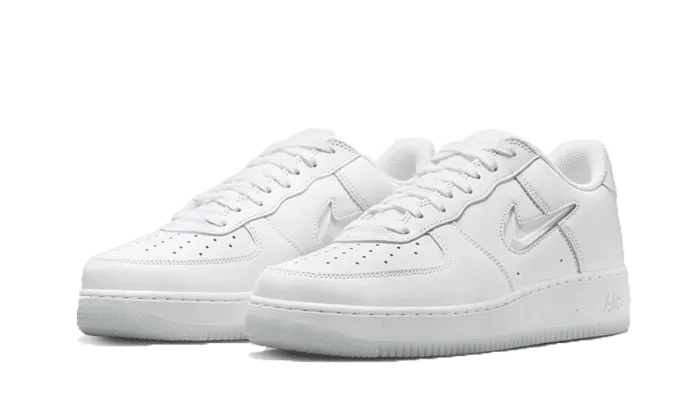 Flexible Material Air Force 1 Low '07 Retro Color of the Month Jewel Swoosh Triple White