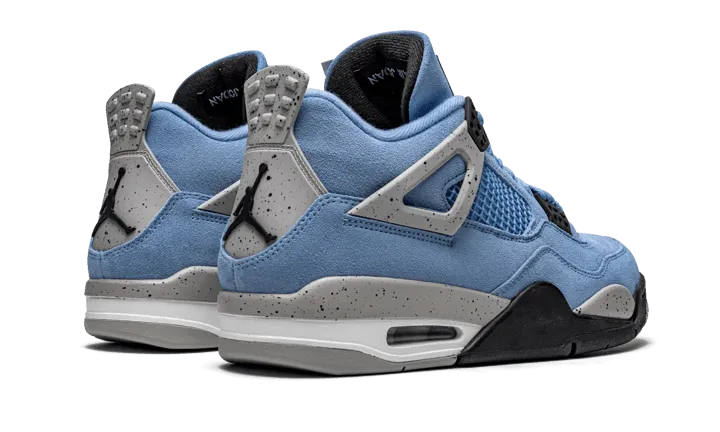 Air Jordan 4 Retro University Blue Personalized Fit power - walking shoes