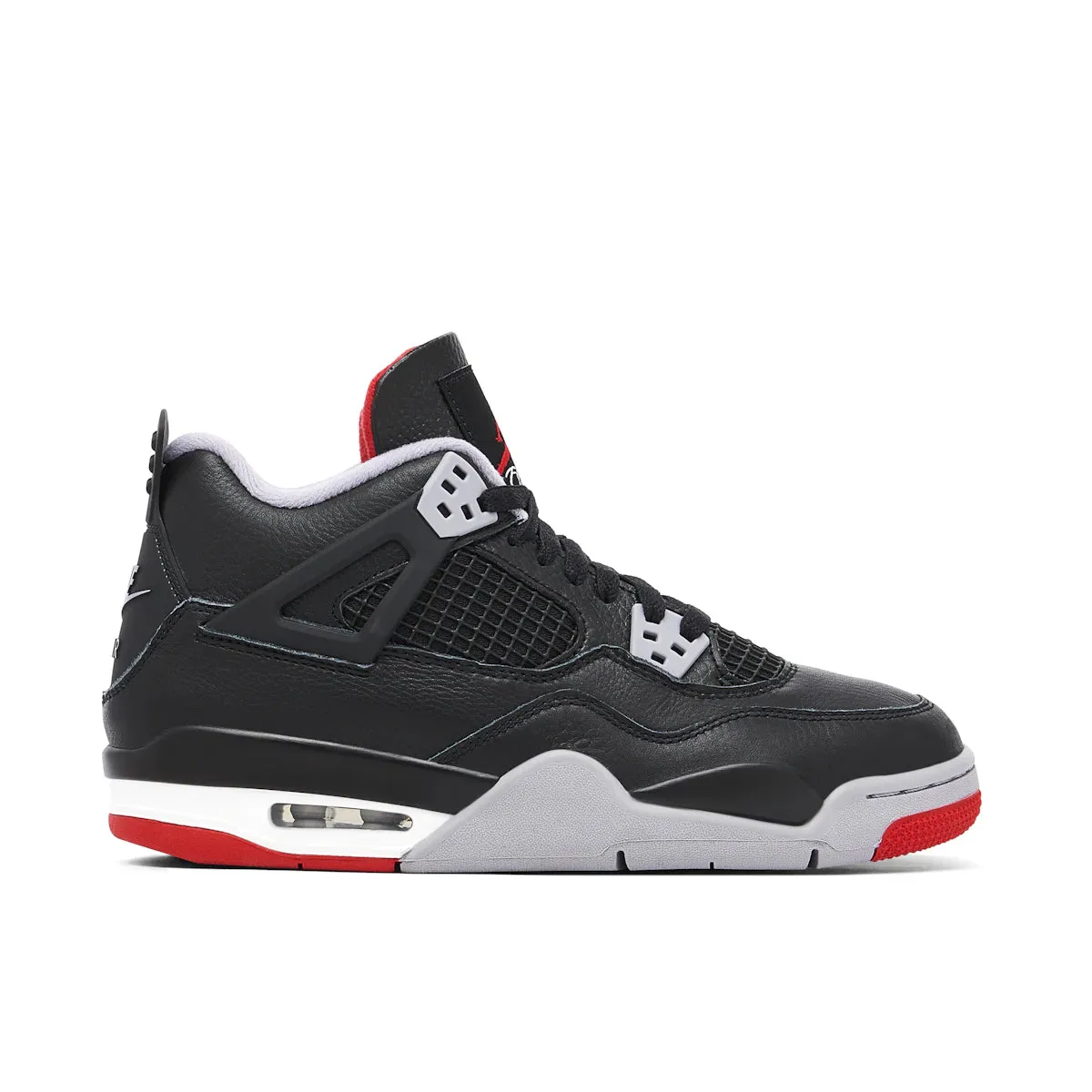 Jordan 4 Retro Bred Reimagined (GS) core - training mesh - upper - material shoes