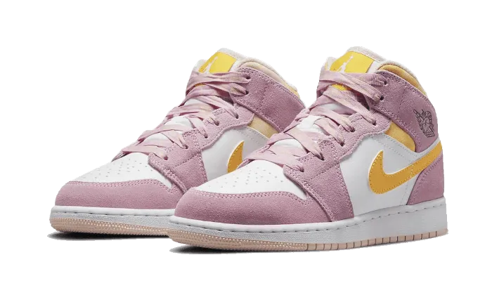 Gym workout Vibration Dampening Air Jordan 1 Mid Arctic Pink