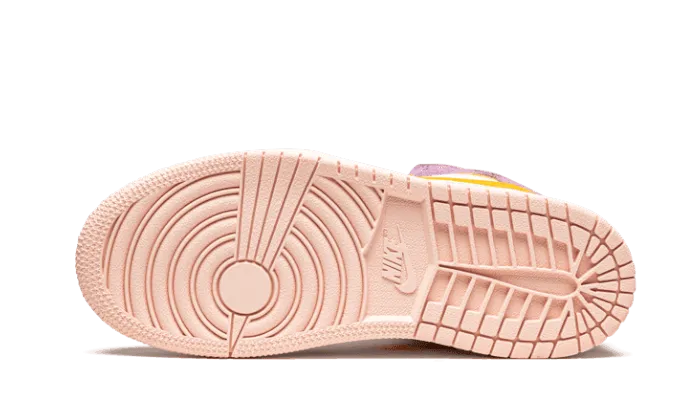 Air Jordan 1 Mid Arctic Pink Bold flair