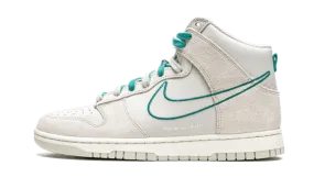 Dunk High First Use Light Bone Green Noise Sleek Edge Support Tech
