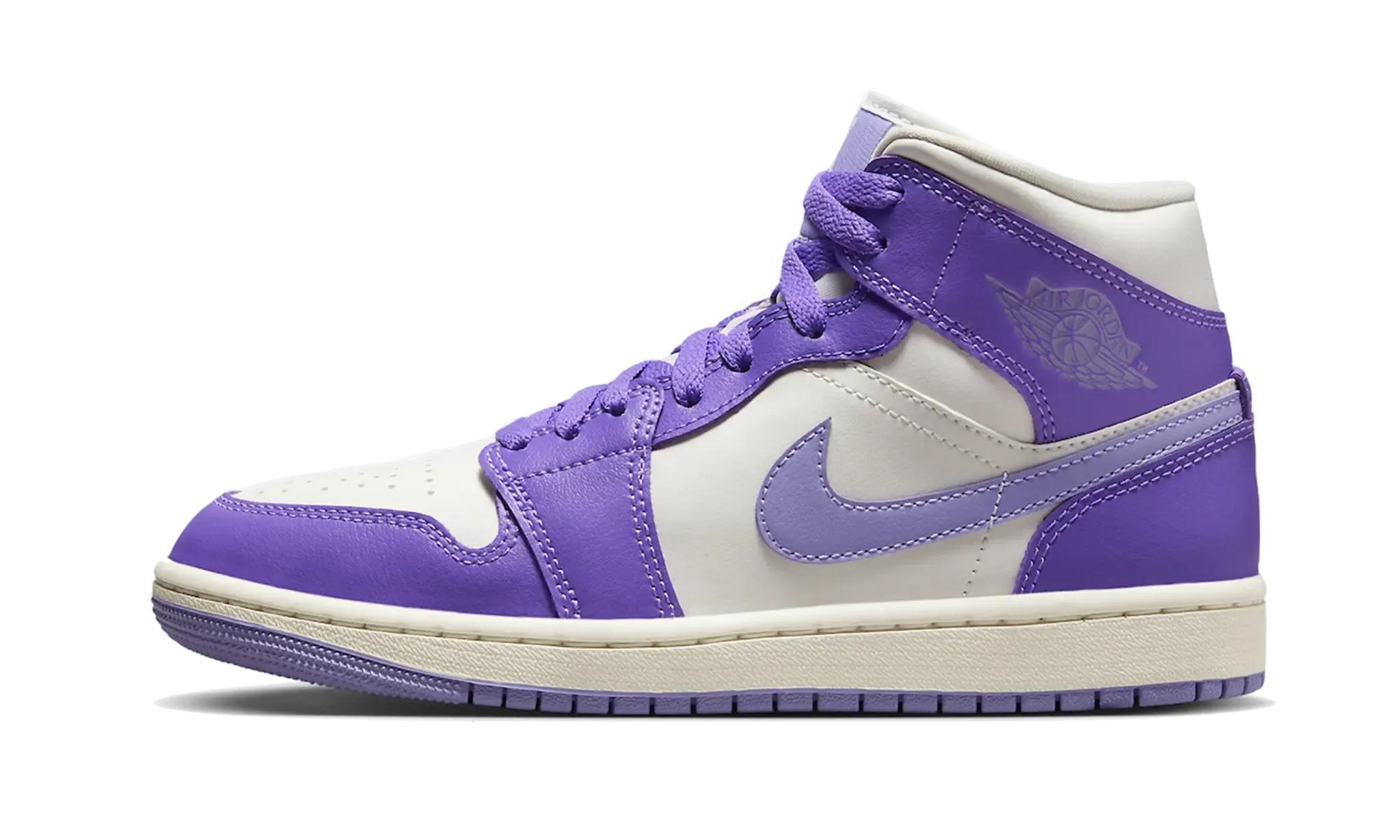 High Top Style Air Jordan 1 Mid Action Grape