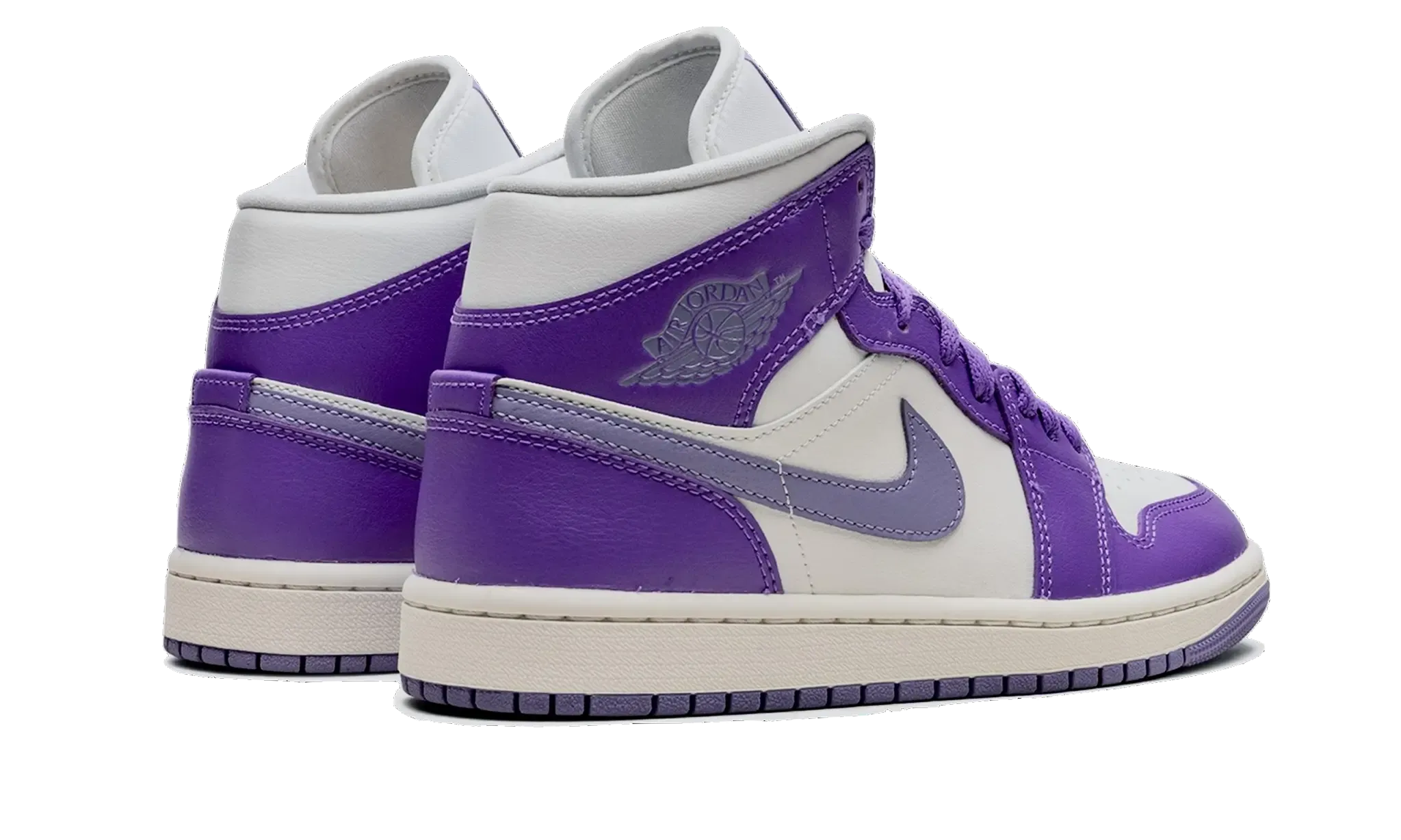 Air Jordan 1 Mid Action Grape Foot Care Premium Material
