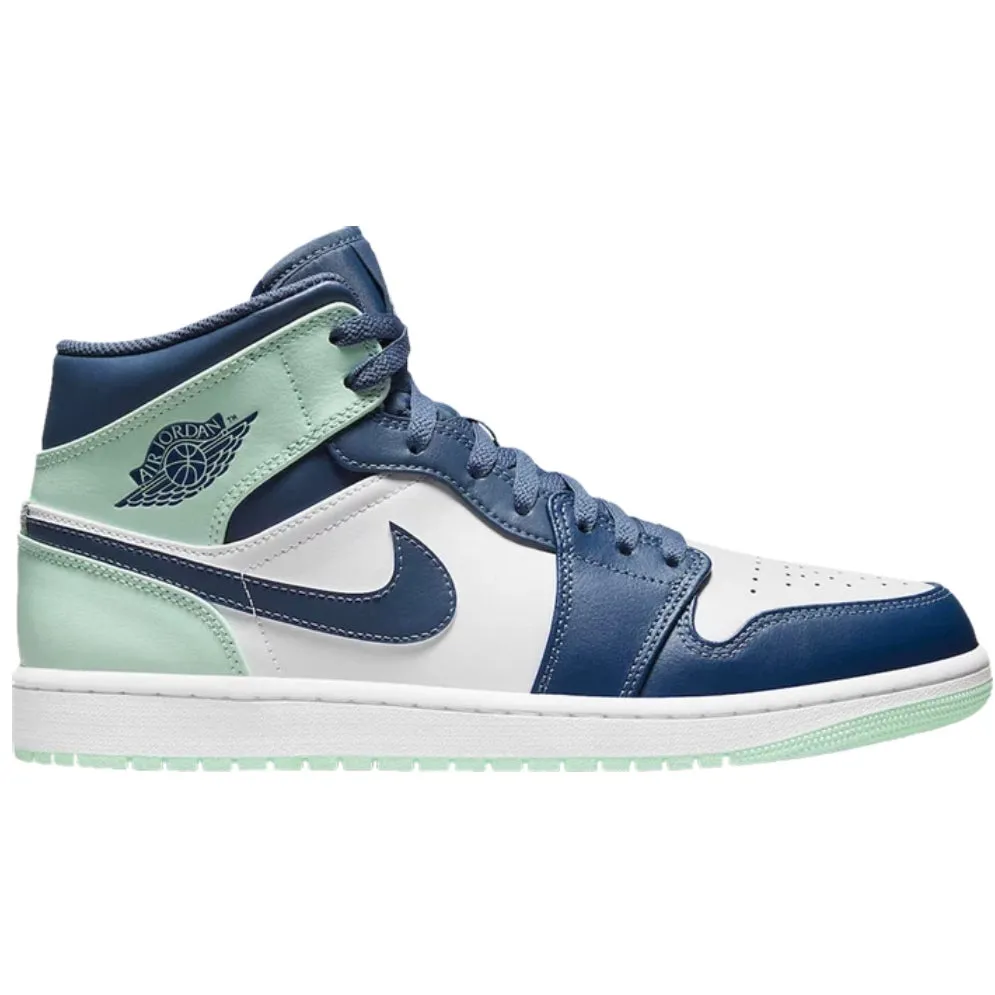 Air Jordan 1 Mid Mystic Navy Mint Foam Foot Training