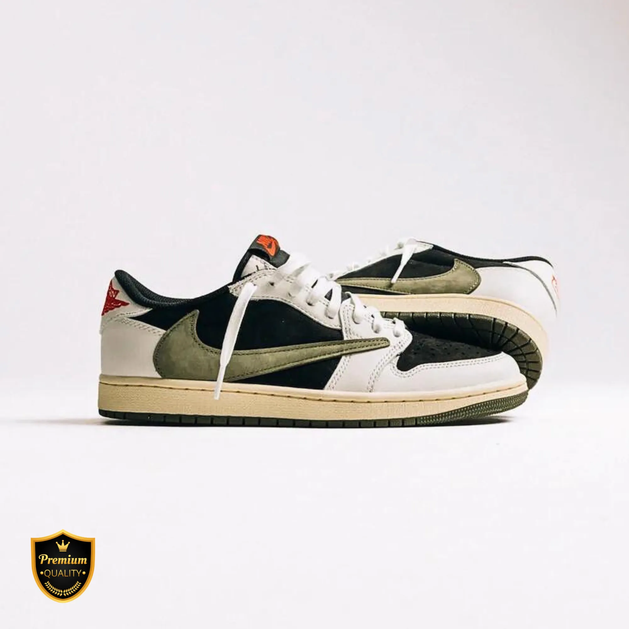 Tension Balanced Design Unbeatable performance Air Jordan 1 Retro Low OG SP Travis Scott Olive