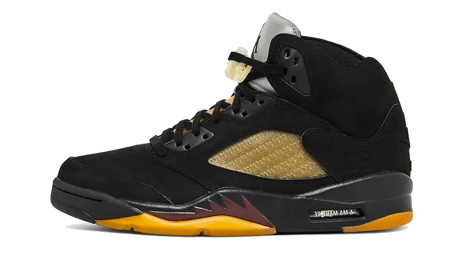 High Quality Microcellular Foam Air Jordan 5 Retro SP A Ma Mani??re Black