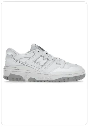 Quick Pace Turn Hike New Balance 550 White Grey