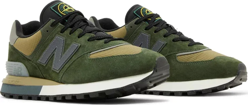New Balance 574 Legacy x Stone Island Dark Green Anytime Wear Sand Step