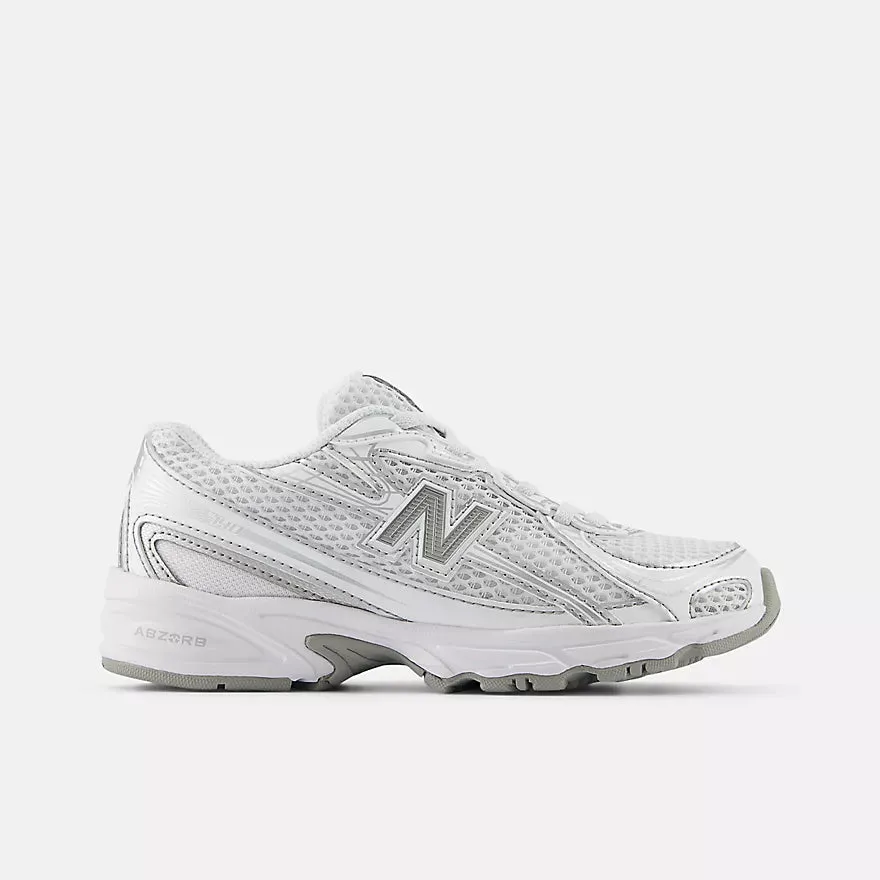 Breathable Knit Uppers New Balance 740 BUNGEE LACE White avec Silver Metalic