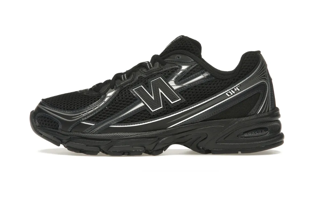 Comfort toe New Balance 740v2 Black Silver Metallic