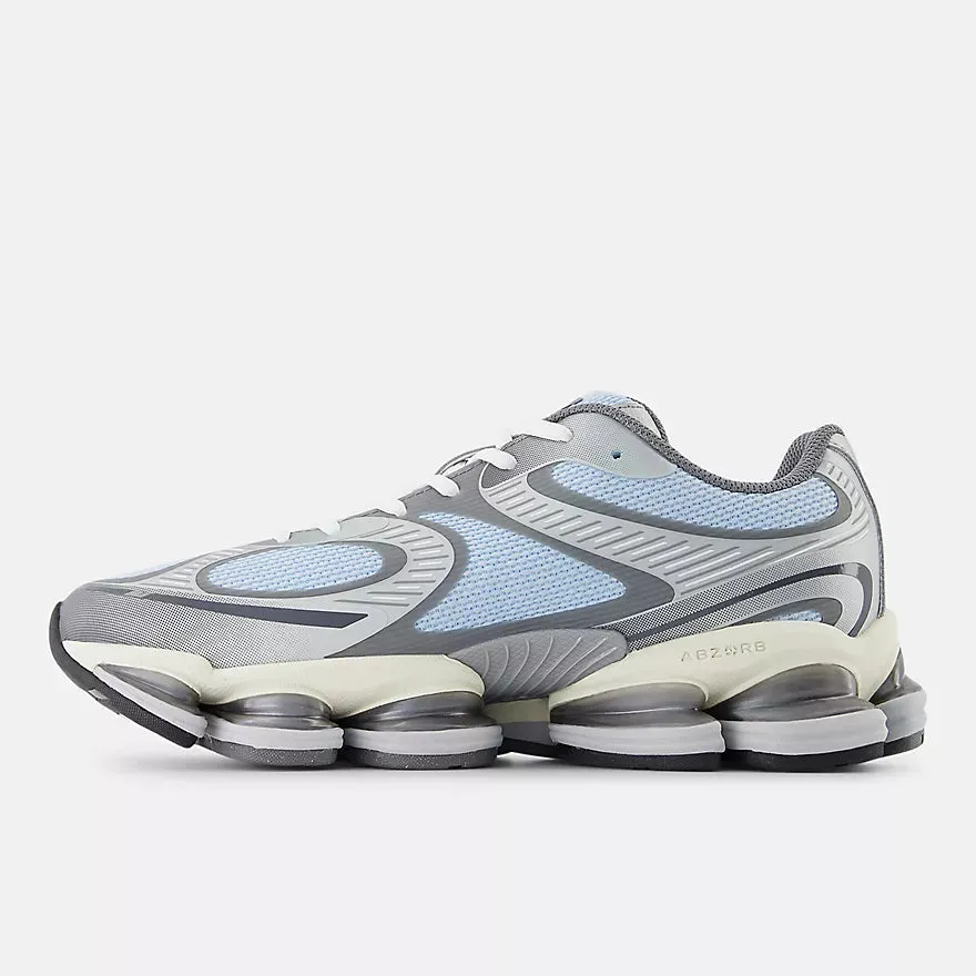 Anti Microbial Lining Water Resistant Build New Balance Abzorb 2000 Light Chrome Blue avec Silver Metalic et Castlerock