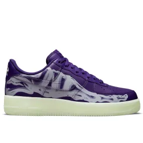 Nike Air Force 1 Low '07 QS Purple Skeleton Halloween (2021) Casual Mood Busy Walk