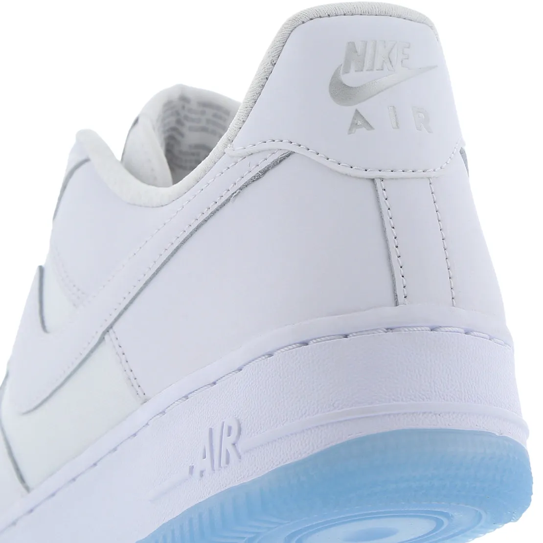 Soft Pressure Practical Fit Nike Air Force 1 Low '07 White Ice Blue Sole