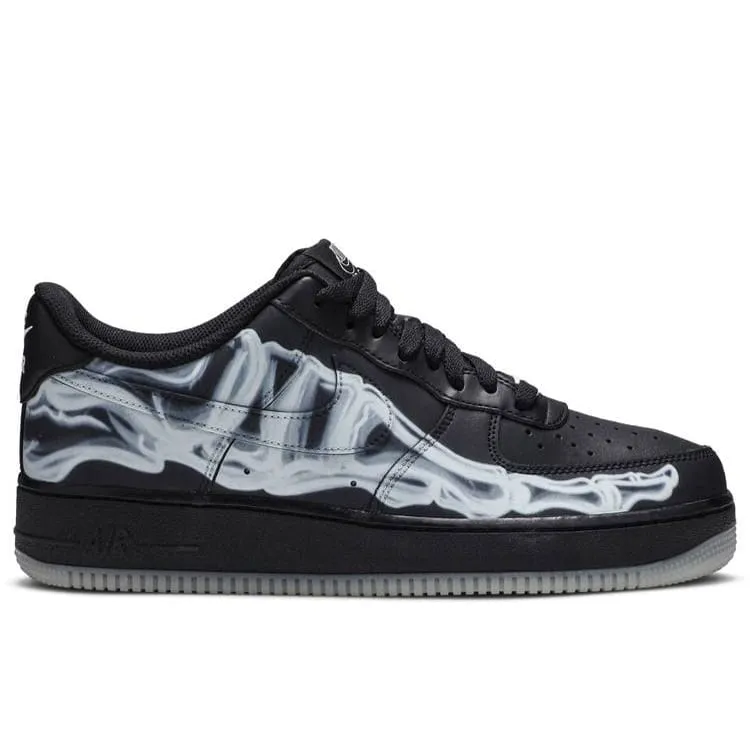 Spring Sole Relax Walk Nike Air Force 1 Low Black Skeleton