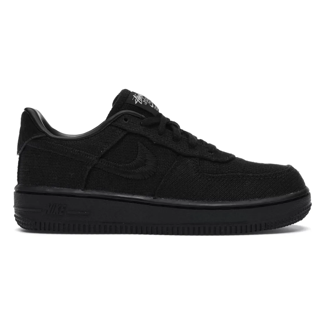 Nike Air Force 1 Low Stussy Black (PS) Slow Walks Step Friendly