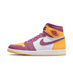 Casual Design Nike Air Jordan 1 High Brotherhood - University Gold/Light Bordeaux