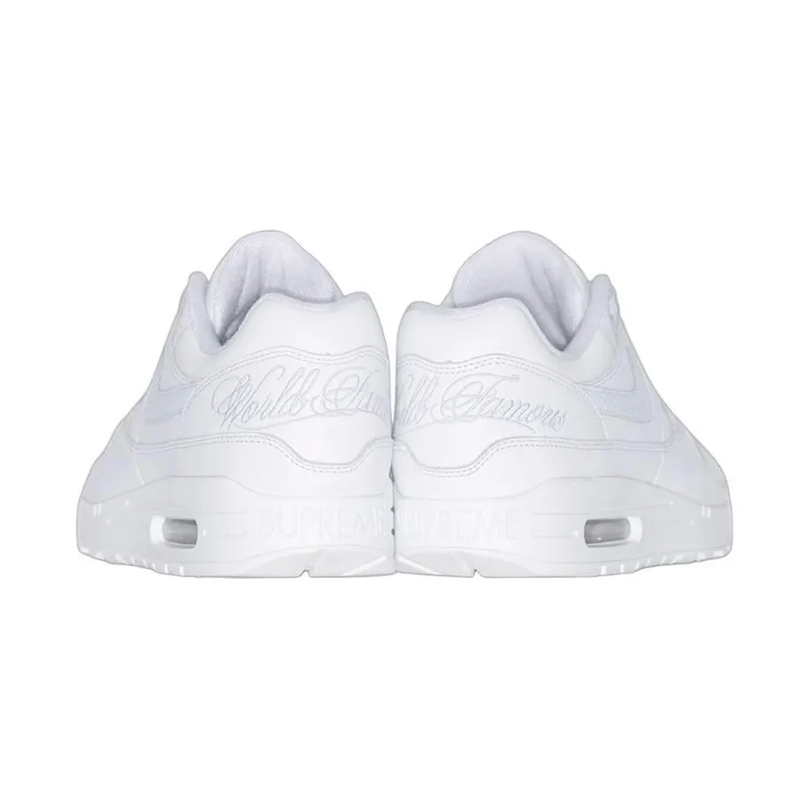 Nike Air Max 1 '87 SP Supreme Triple White Non Slip Footbed Comfortable Upper
