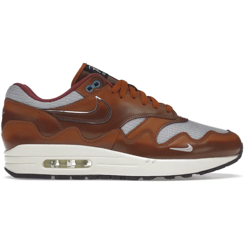 Nike Air Max 1 Patta The Next Wave Dark Russett Multi Layer Upper Weave Comfortable Flex