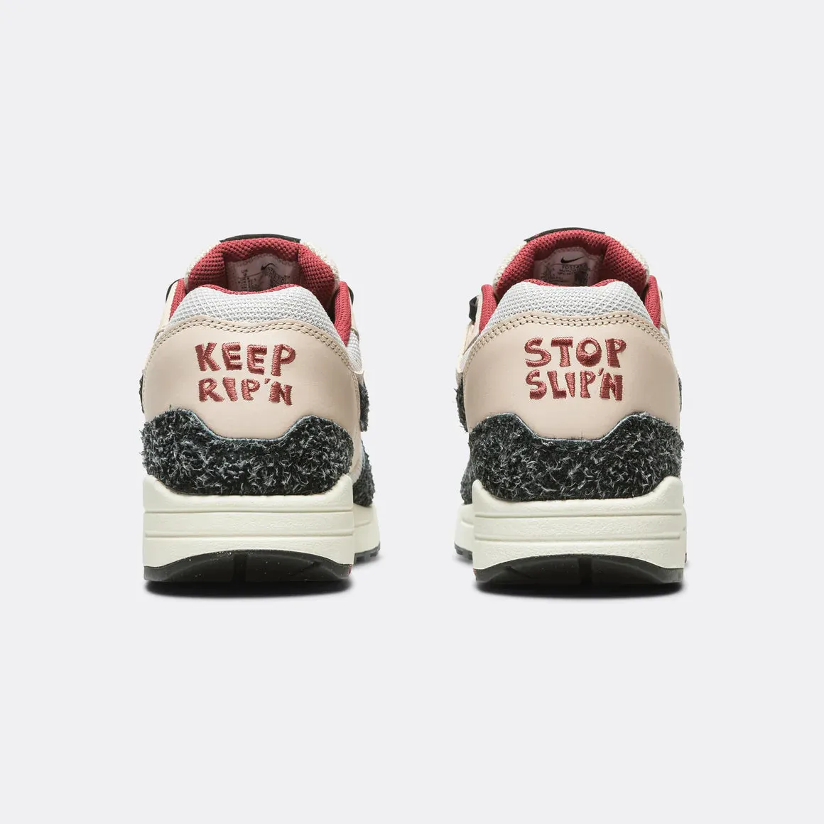 Nike Air Max 1 PRM - Pearl White/Black-Vast Grey-Cedar Simple Outline