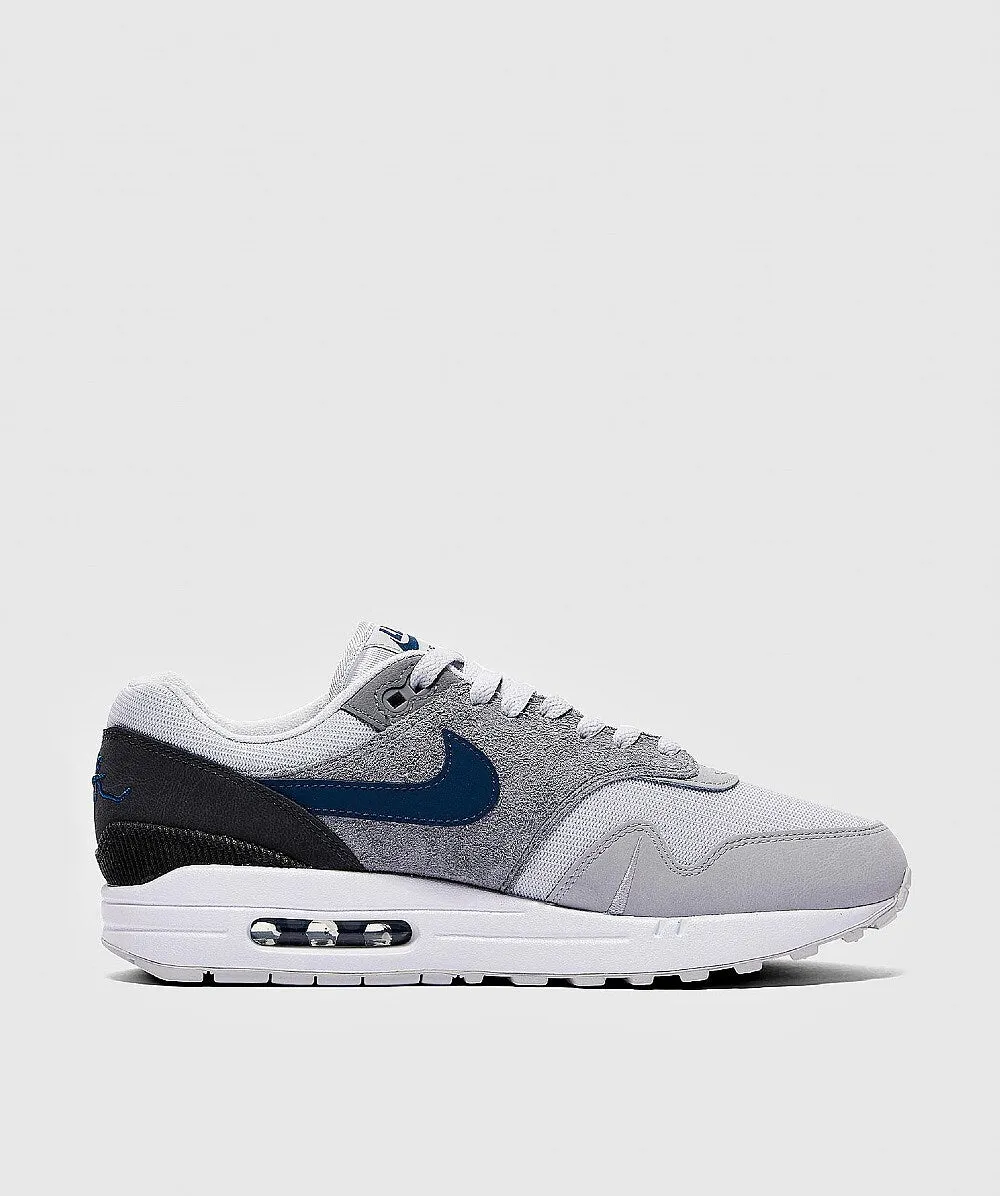 Ankle Support Collar Nike AIR MAX 1 SNEAKER SMOKE GREYWHITE