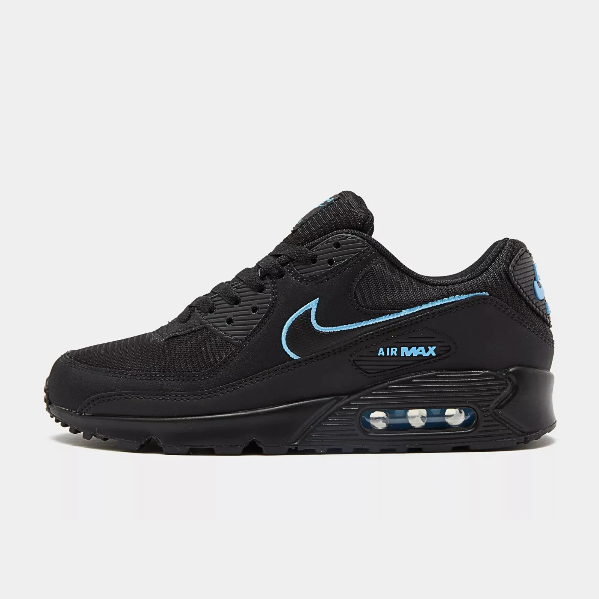 Nike Air Max 90 Black/University Blue Breathable wear