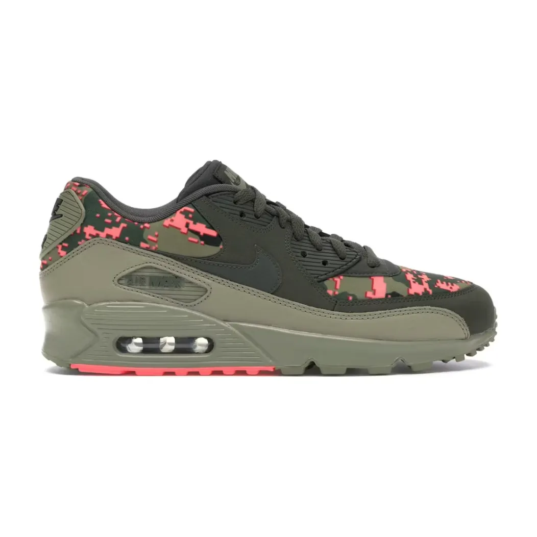 Nike Air Max 90 Digi Camo Olive Shear Resistance Lateral Support System