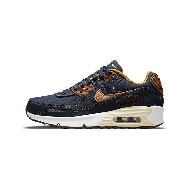 High Abrasion Zones Nike AIR MAX 90 SE OBSIDIAN-WHEAT-COCONUT MILK-WHI