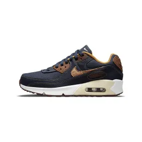 Nike AIR MAX 90 SE OBSIDIAN-WHEAT-COCONUT MILK-WHI Maximum Comfort Traction Support